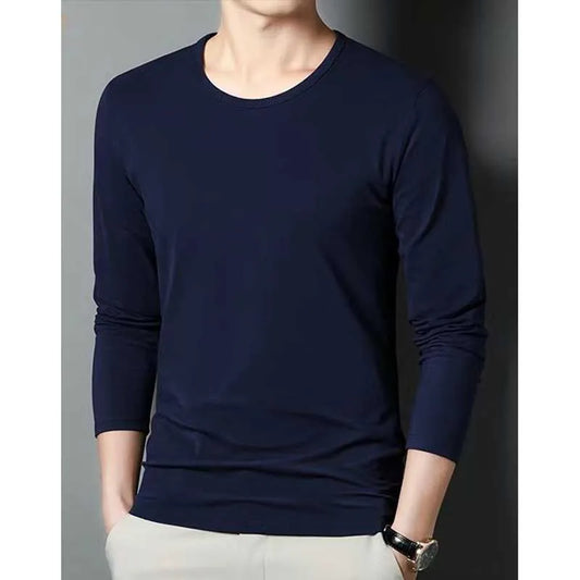 saferido Fashion O-Neck Solid Color Casual T-Shirts Mens Clothing 2024 Spring Summer New Loose Korean Pullovers Tops All-match Tee Shirt