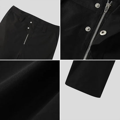 Fashion Casual Style New Men Pants Loose Comfortable Trousers Stylish Male Hot Sale Zipper Split Micro Pull Pants S-5XL
