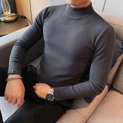 saferido British Style Brand Clothing Men High Quality Long Sleeve T-Shirts/Men's Autumn Winter Keep Warm Leisure T-shirt Plus Size S-4XL
