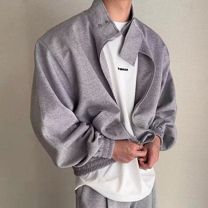 saferido Casual Sports Mens Suit 2024 Spring Korean Street Fashion Couple Two-piece Set Daily Comfortable Outdoors Running Tracksuit