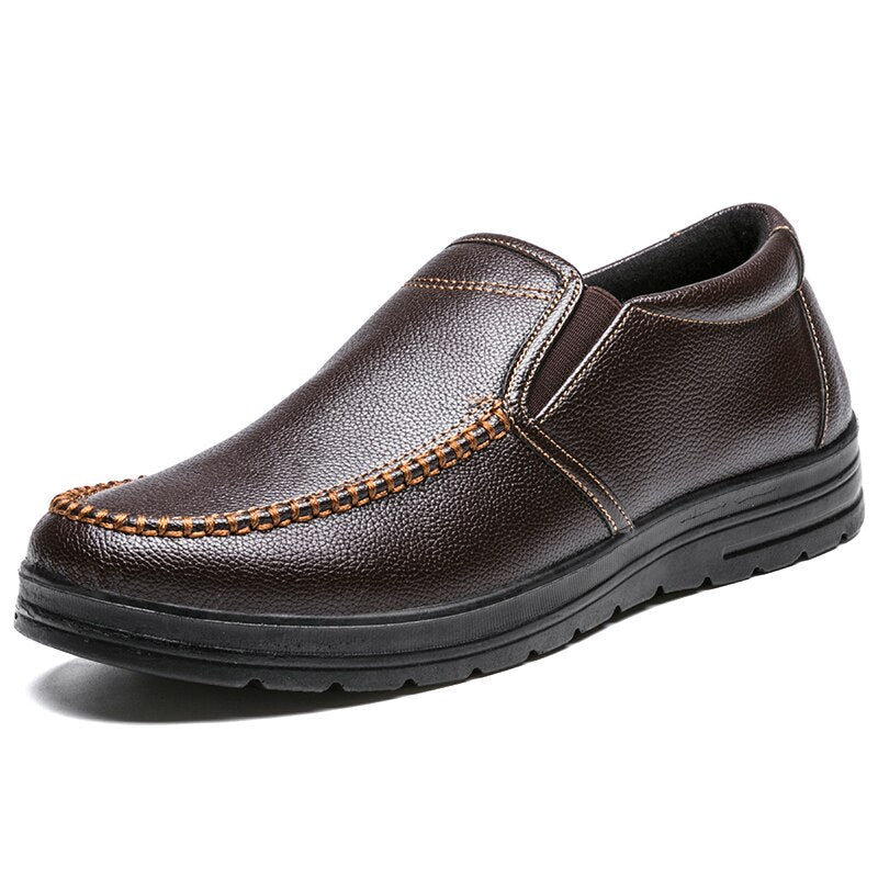 saferido Men Loafers Light Leather Casual Shoes Male Outdoor Walking Shoes Comfortable Mens Sneakers Soft Loafers Male Shoes