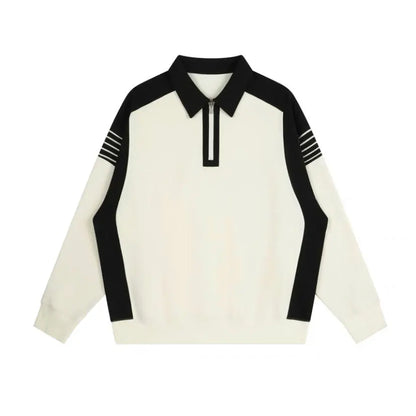 saferido Pullover Mens Thick Warm Knitted Men Sweater Solid Fashion Sweaters Half Zip Spring Autumn Comfy Fleece Winter Coat Casual