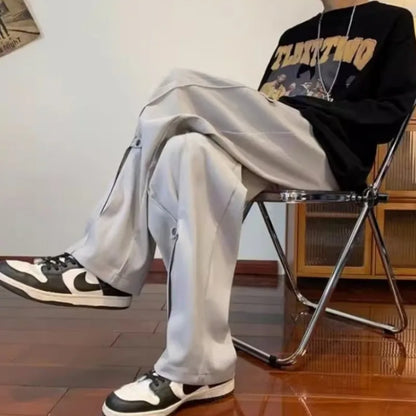 saferido Techwear Casual Pants Men Designed Cool High Street Water-proof Teens Couples Harajuku Streetwear Y2k Trousers Cargo Style Ins