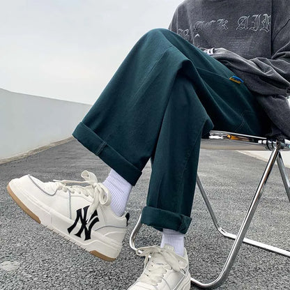 saferido Men Japanese Streetwear 6 Colors Solid Sweatpants Man Black Joggers Pants Male Korean Hip Hop Harajuku Track Pants