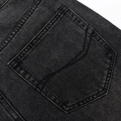 Flare Jeans Men Baggy Wide Leg Streetwear Trousers Autumn Fashion Casual Vintage Winter Designer Loose Street Black Denim Pants