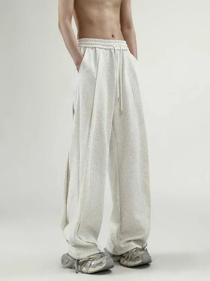 Wide Leg Sweatpants Men Oversize Gray Sports Pants Sportswear Casual Trousers Male Loose Korean Streetwear Hip Hop