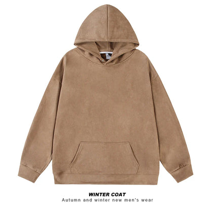 saferido Fall Men Sweatshirts Japanese Streetwear Vintage Trend Unisex Couple Loose Harajuku Casual Fleece Hoodies Coat
