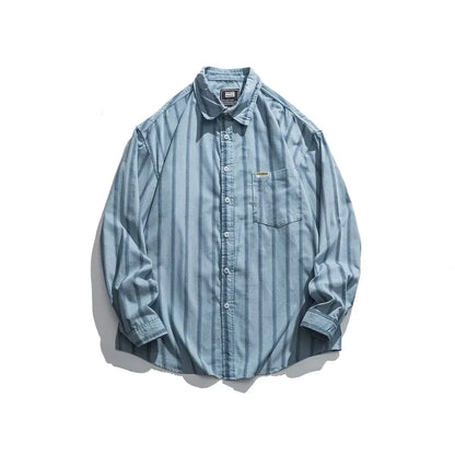 Men Casual Sweater Set Vintage Checkerboard Cardigan+Striped Long Sleeved Shirt+Trendy Wide Leg Pants 3-piece Street Couple Suit
