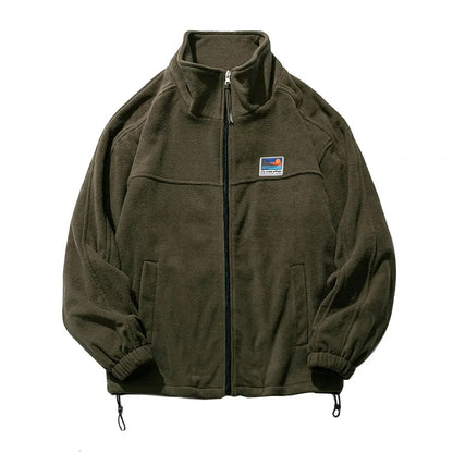 saferido New Winter Thick Oversize Coat Sweatshirt Zipper Men Clothing Harajuku Vintage Casual Jacket Male Couple Tops Streetwear M-4XL