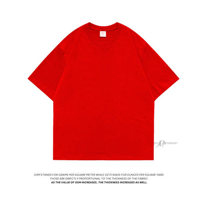 100% Cotton Men's T shirts  Summer Solid Color Casual Short Sleeve Tees For Man Basic T-shirt Couple Male Tees Tops