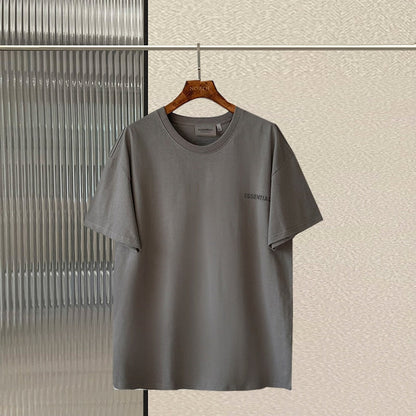 New Summer Essentials T-Shirt Reflective letters 100% Cotton Oversize T-Shirt Men and Women High Street Hip-Hop Sports Tees