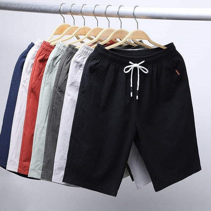 Cotton Linen Shorts Men's Summer Basic Short Men's Korean Slim Sweat Versatile Fashion Beach Shorts Men Free Shipping