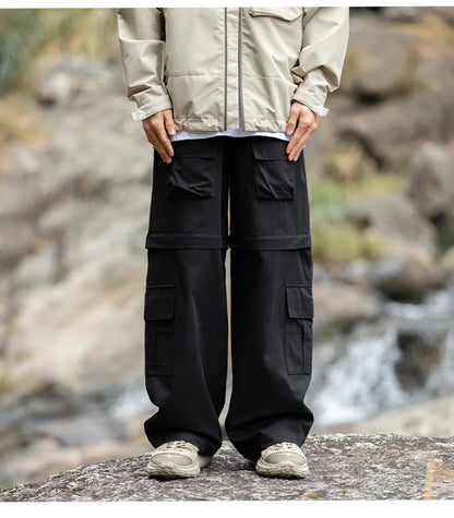 saferido 2024 New Cargo Pants Men Oversize Outdoor Casual Trousers Multi Pocket Pure Cotton Jogging Pants Mans Streetwear Hip Hop