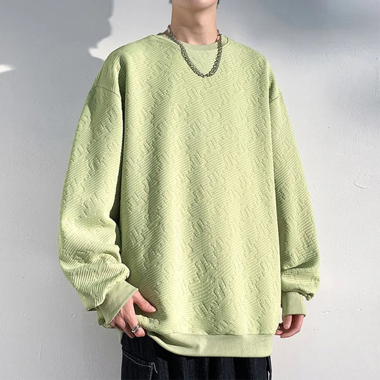 saferido Hoodies Spring Autumn Men's Sweatshirt Fashion Streetwear Long Sleeve Tops Men Trend Male Clothing O-Neck Basic Pullover Hoodie