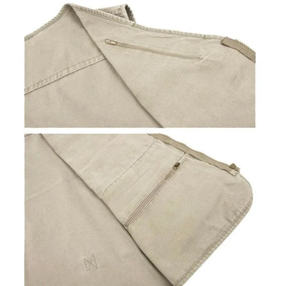 7Xl 6Xl New Male Casual Summer Big Size Cotton Sleeveless Vest with Many 16 Pockets Men Multi Pocket Photograph Waistcoat Sale