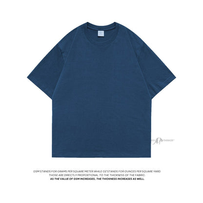 100% Cotton Men's T shirts  Summer Solid Color Casual Short Sleeve Tees For Man Basic T-shirt Couple Male Tees Tops