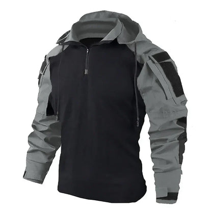 CP Combat Shirt Hoodies Multicam Tops Men Airsoft Tactical Shirts Long Sleeve Paintball Camping Hunting Clothing