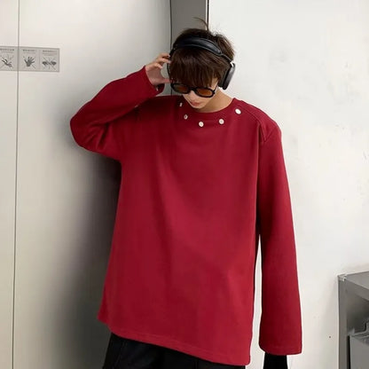 saferido Y2k Hoodies Men O-neck Loose Japanese Harajuku Outwear BF Couples Youthful Vitality All-match Streetwear High Street Autumn Ins