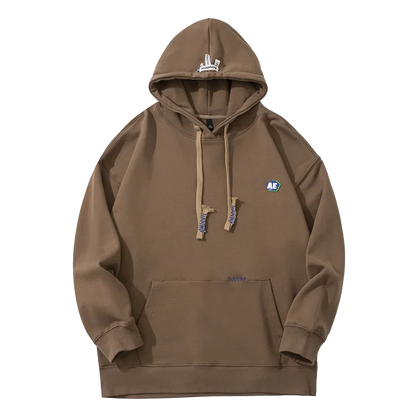 saferido Casual Autumn Man Hooded Sweatshirts Classic Solid Color Loose Oversized Hoodie College Style Japanese Hoodies Designer Tops