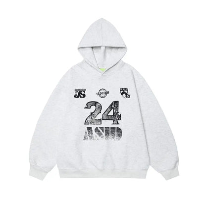 saferido Hoodies Men Retro Y2K Sports Graphic Soft Hoodie American Trendy Versatile Street Fashion Loose Casual Tops Autumn Men'S Clothes
