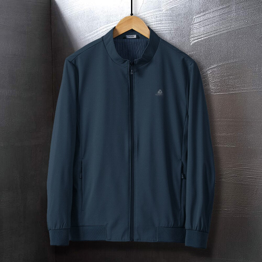 Casual Jacket Men Spring and Autumn Work Wear Jacket Men Fashion Clothing Lightweight Solid Color Coats
