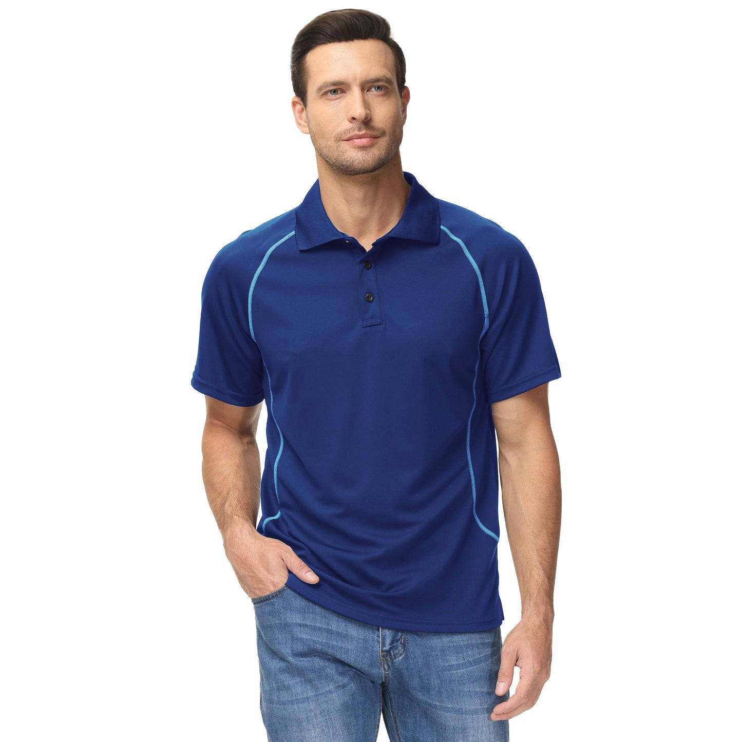 Summer Mens Business Casual Polo Shirt Golf Shirt Turn Down Collar Short Sleeve Tops Fashions Trip Shirt Men's Clothing