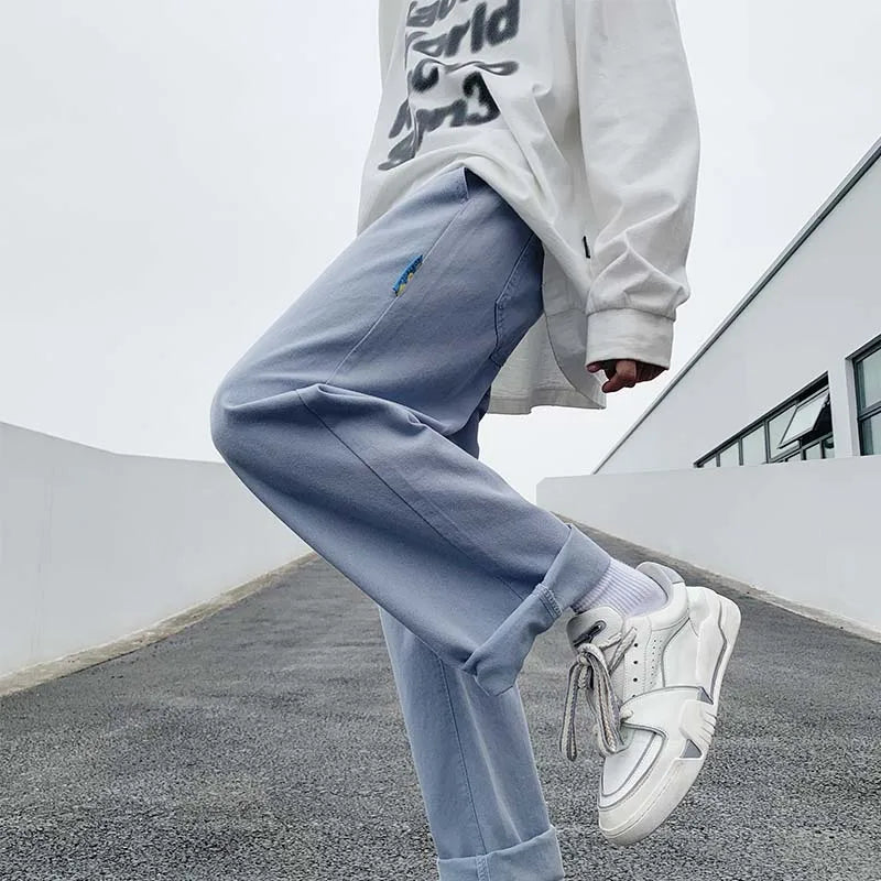 saferido Men Japanese Streetwear 6 Colors Solid Sweatpants Man Black Joggers Pants Male Korean Hip Hop Harajuku Track Pants