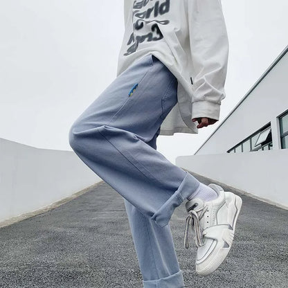 saferido Men Japanese Streetwear 6 Colors Solid Sweatpants Man Black Joggers Pants Male Korean Hip Hop Harajuku Track Pants