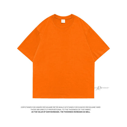 100% Cotton Men's T shirts  Summer Solid Color Casual Short Sleeve Tees For Man Basic T-shirt Couple Male Tees Tops