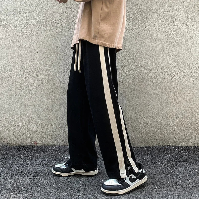 Autumn Men Casual Wide-Leg Pants Korean Version Y2K Streetwear Hip Hop Men Fashion Trousers Sweatpants Harajuku Pants Men