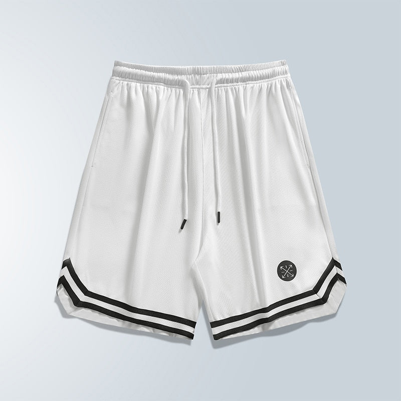 Men's Summer Mesh Sports Shorts Basketball Fitness Speed Dry Running Breathable Shorts Casual Loose Large Size Bermuda Shorts