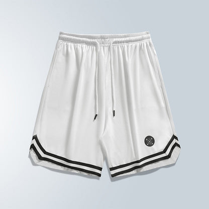 Men's Summer Mesh Sports Shorts Basketball Fitness Speed Dry Running Breathable Shorts Casual Loose Large Size Bermuda Shorts
