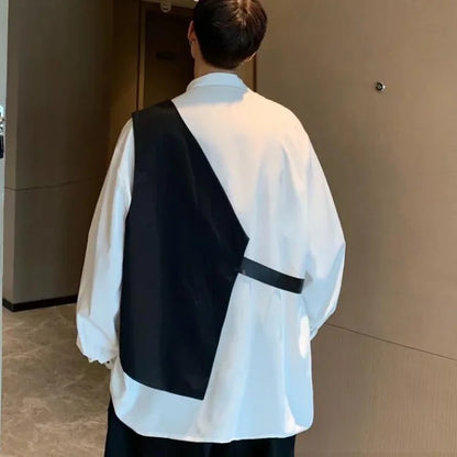 saferido Techwear Men's Sets Cargo Pants Men's Shirt Kit Long Sleeve Shirts Korean Streetwear Hip Hop Harajuku Spring