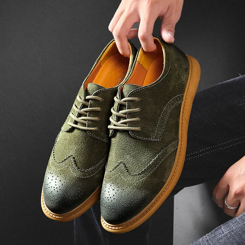 saferido New High Quality Men's shoes 100% Genuine Leather Casual Shoes Waterproof Work Shoes Cow Leather Loafers Plus Size 38-48