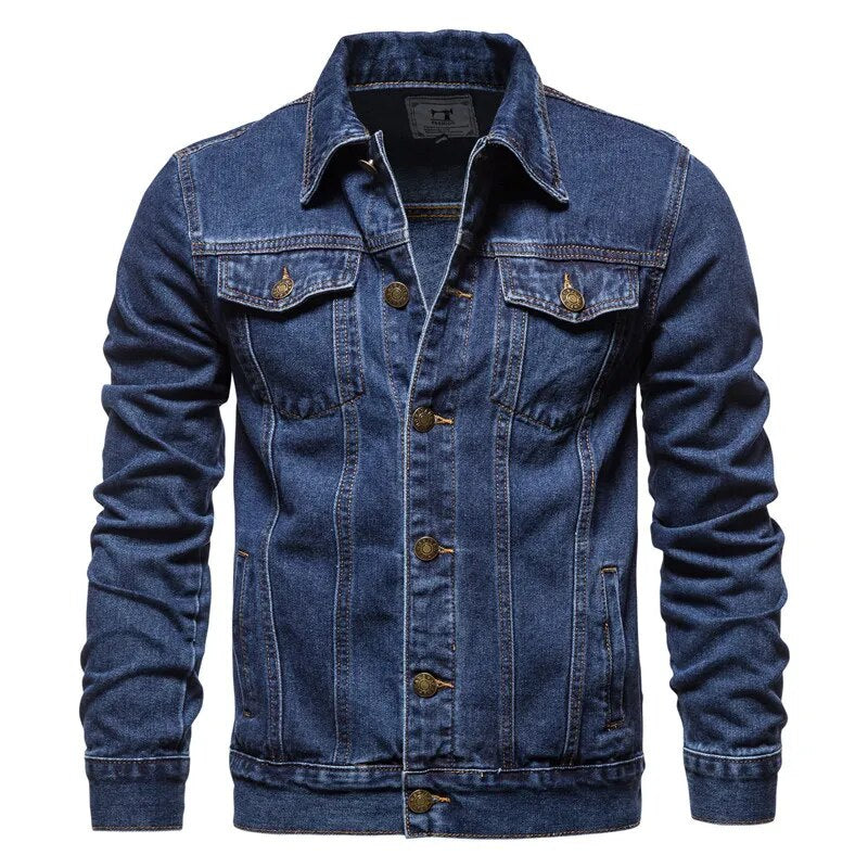Spring And Autumn Fried Street Men's Denim Jacket Cotton Casual Slim Jacket Men's Jean Jacket Men's Clothing