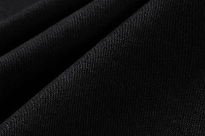 Y2K RO Style Wide Leg Black Vintage Jeans Flare Pants Men's Harajuku Solid Streetwear Baggy Casual Denim Trousers Oversized