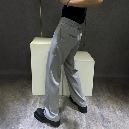 saferido Mens Trousers Simple Business Light Casual Pants Autumn British Style All-Match Comfortable Straight Pants Men'S Clothing 2024