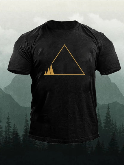 Summer Men's T-shirt Simple Print Round Neck Short-sleeved Y2k T-shirt Casual Versatile Men's Tops Fashion Oversized T-shirt