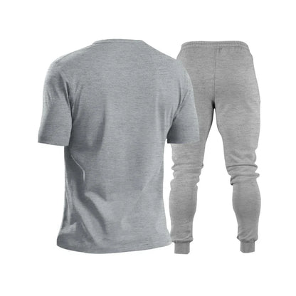 saferido  Spring/Summer New Foreign Trade Men's Wear Set Fashion Casual Sports Men's Two Piece Set