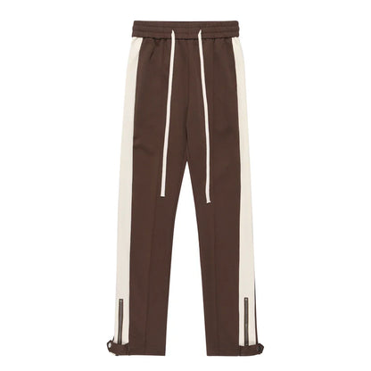 Casual Pants Men Streetwear Striped Pantalones Elastic Waist Street Fashion Autumn Y2k Slim Vintage Jogger Fit Summer Trousers
