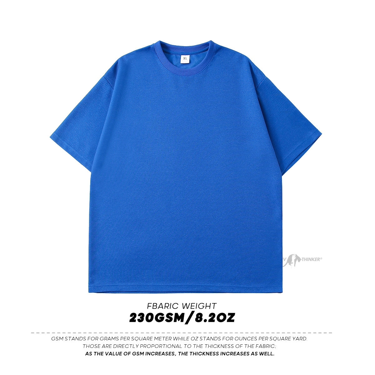 Neploha Waffle T-shirts For Men Basic Tee Casual T shirt Oversized Tops Quality Unisex Short Tshirts Tees Men Clothing