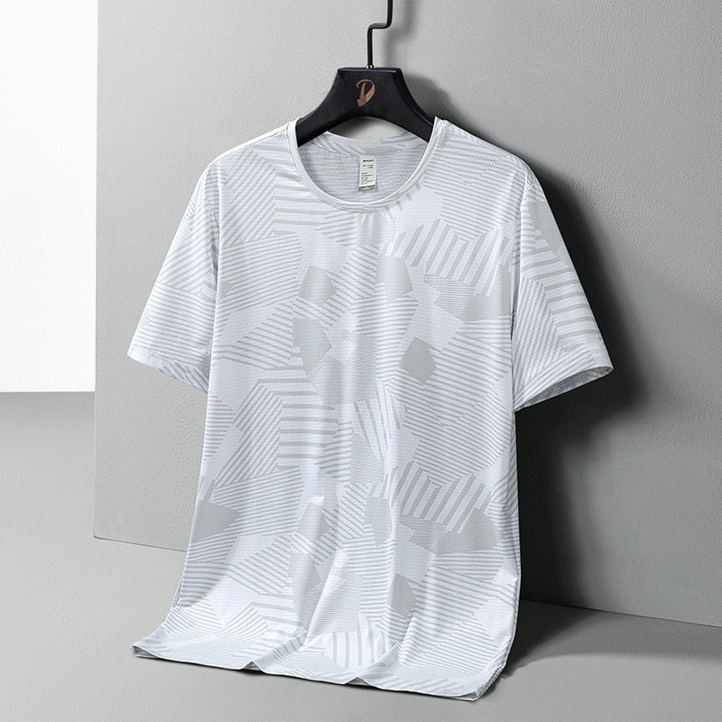 Quick-Dry GYM Sports Streetwear Fashion Oversized 8XL T Shirt Japan Style Black White  Summer Short Sleeves Top Tees Tshirt