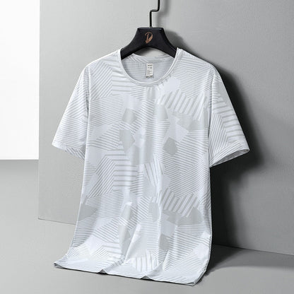 Quick-Dry GYM Sports Streetwear Fashion Oversized 8XL T Shirt Japan Style Black White  Summer Short Sleeves Top Tees Tshirt