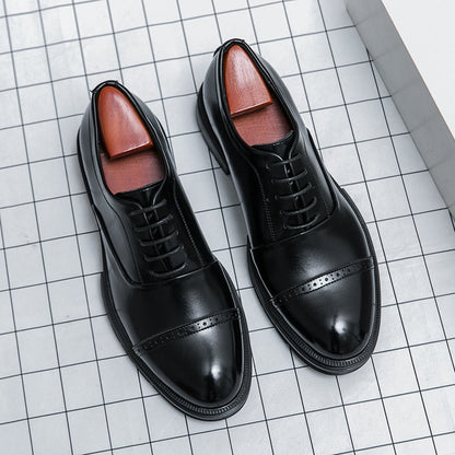 saferido Men Dress Shoes Formal Oxfords Classic Business Office Wedding Shoes Wear Elegant Casual Leather Men Shoes