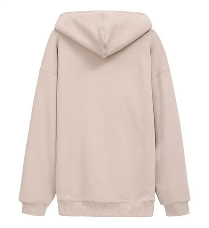 saferido 600GSM 95% Cotton Solid Retro Oversize Hoodie Unisex Winter Warm Zipper Up Open-Up Hoodies Vintage Classic Streetwear Loose Coat