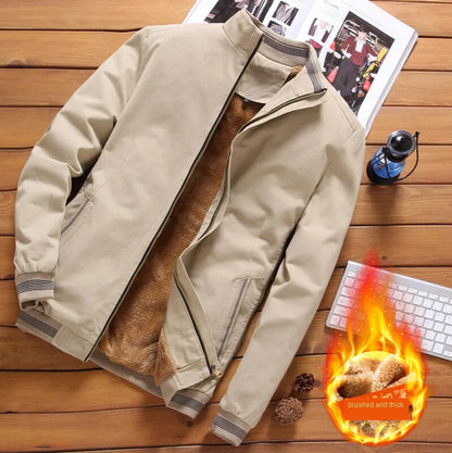 Winter Jackets Men's Puffer Cotton Fleece Bomber Jacket Men Autumn Fashion Streetwear Slim Fit Warm Coats Cold Clothing M-5XL