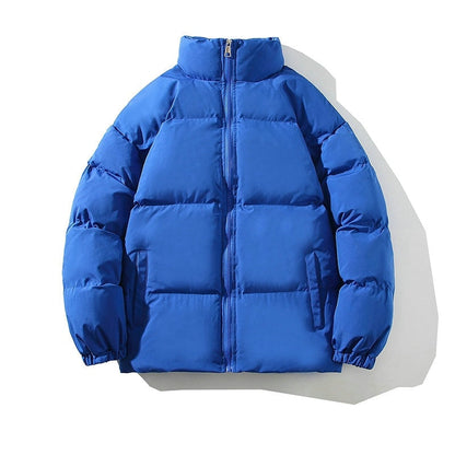 Winter Jacket Men Parkas Thicken Warm Coat Mens Stand Collar Solid Color Casual Parka Women Fashion New Streetwear 5XL