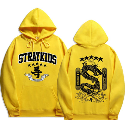 5 Star Hoodies Y2k Fashion Dragon Graphic Hoodie Women Men Autumn Winter Sweatshirt Korean Streetwear Hip Hop Clothes