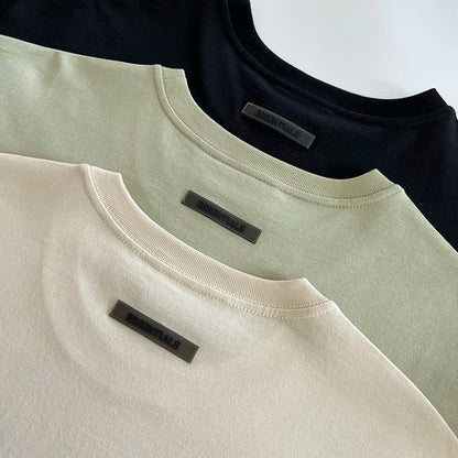 New Summer Essentials T-Shirt Reflective letters 100% Cotton Oversize T-Shirt Men and Women High Street Hip-Hop Sports Tees