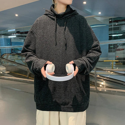 saferido Sweater Men Spring Autumn Men's Hooded Sweater Casual Pullover Warm Knitted Sweatercoat Pull Homme Plus Size 3XL Streetwear